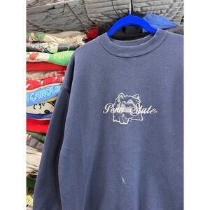 Vintage 90s Penn State Nittany Lions TSI Sweatshirt XL Navy Blue Made in USA